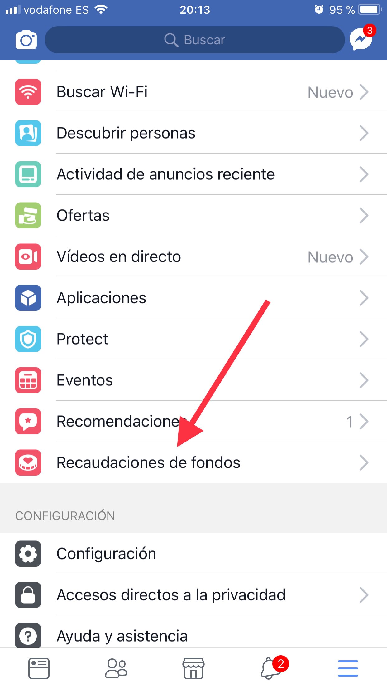 fondos en Facebook 1