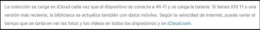 Texto extraído de Apple Support Texto extraído de Apple Support