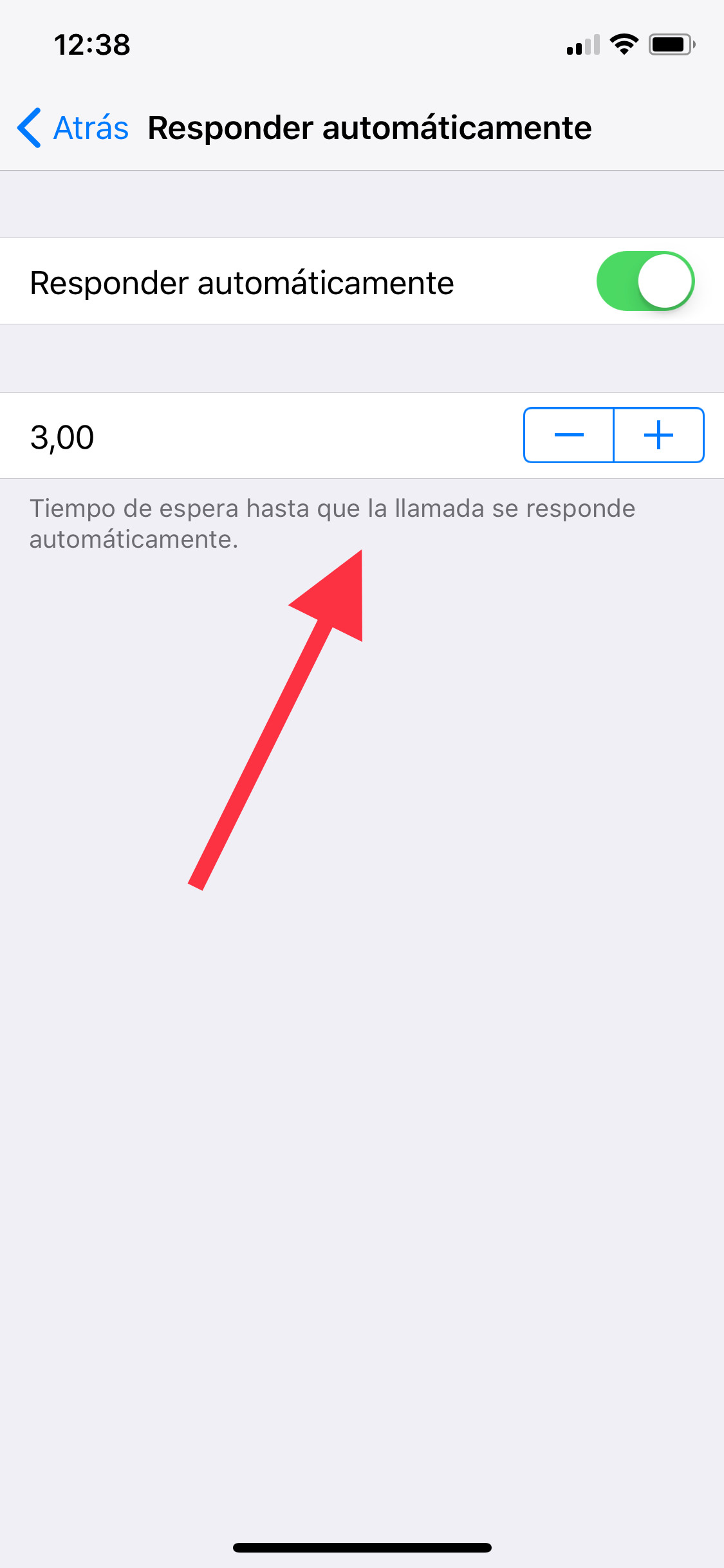 Elegir tiempo llamadas automáticamente 2