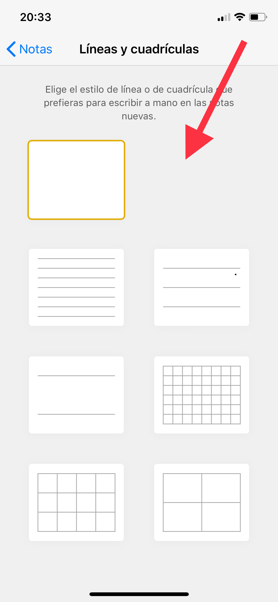 Hojas notas del iPhone 2