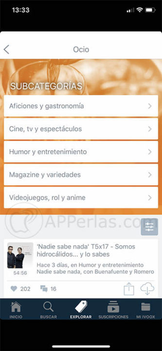 escuchar podcasts y radios iVoox 2