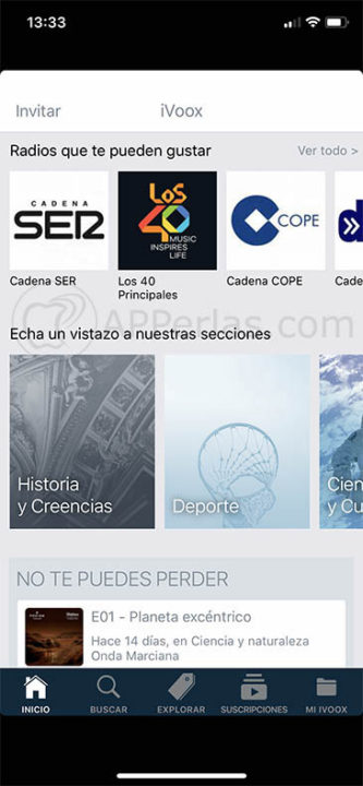 escuchar podcasts y radios iVoox 3