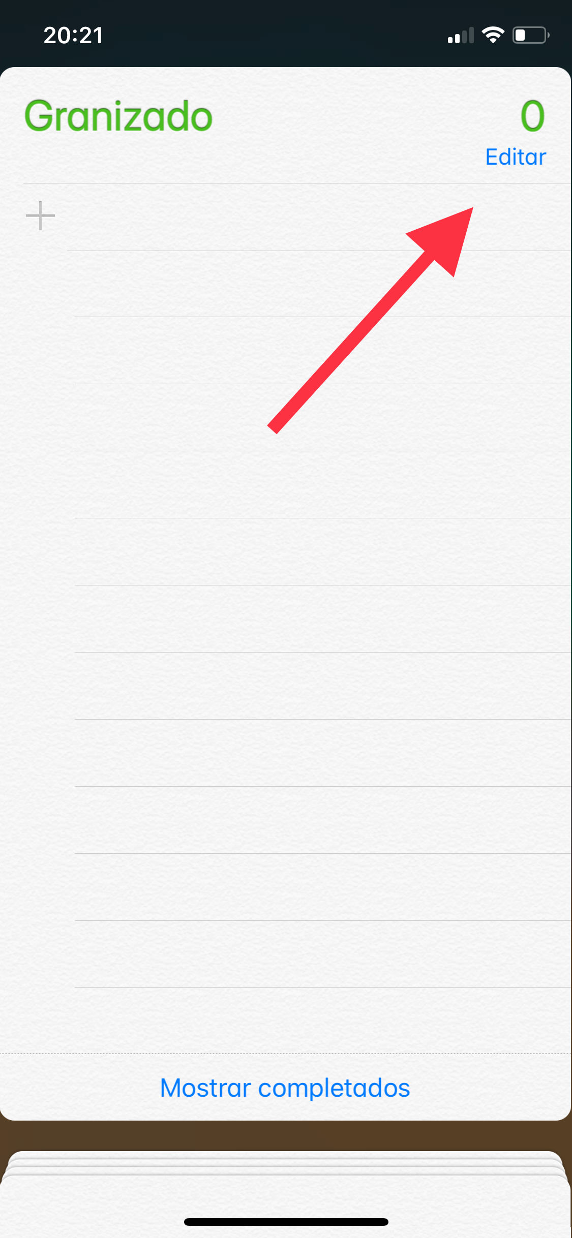 Editar lista de recordatorios 1