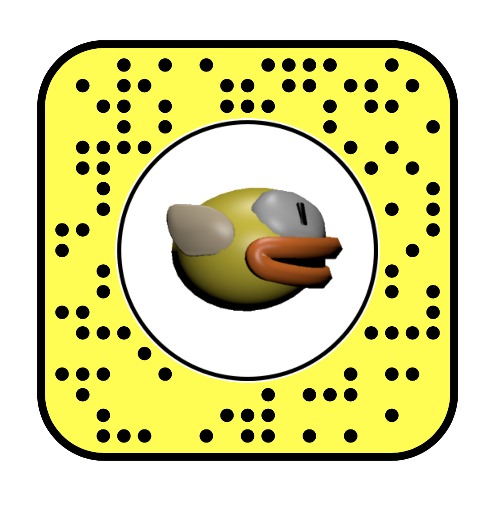 Snapcodigo del juego de Flappy Bird en Snapchat Snapcodigo del juego de Flappy Bird en Snapchat