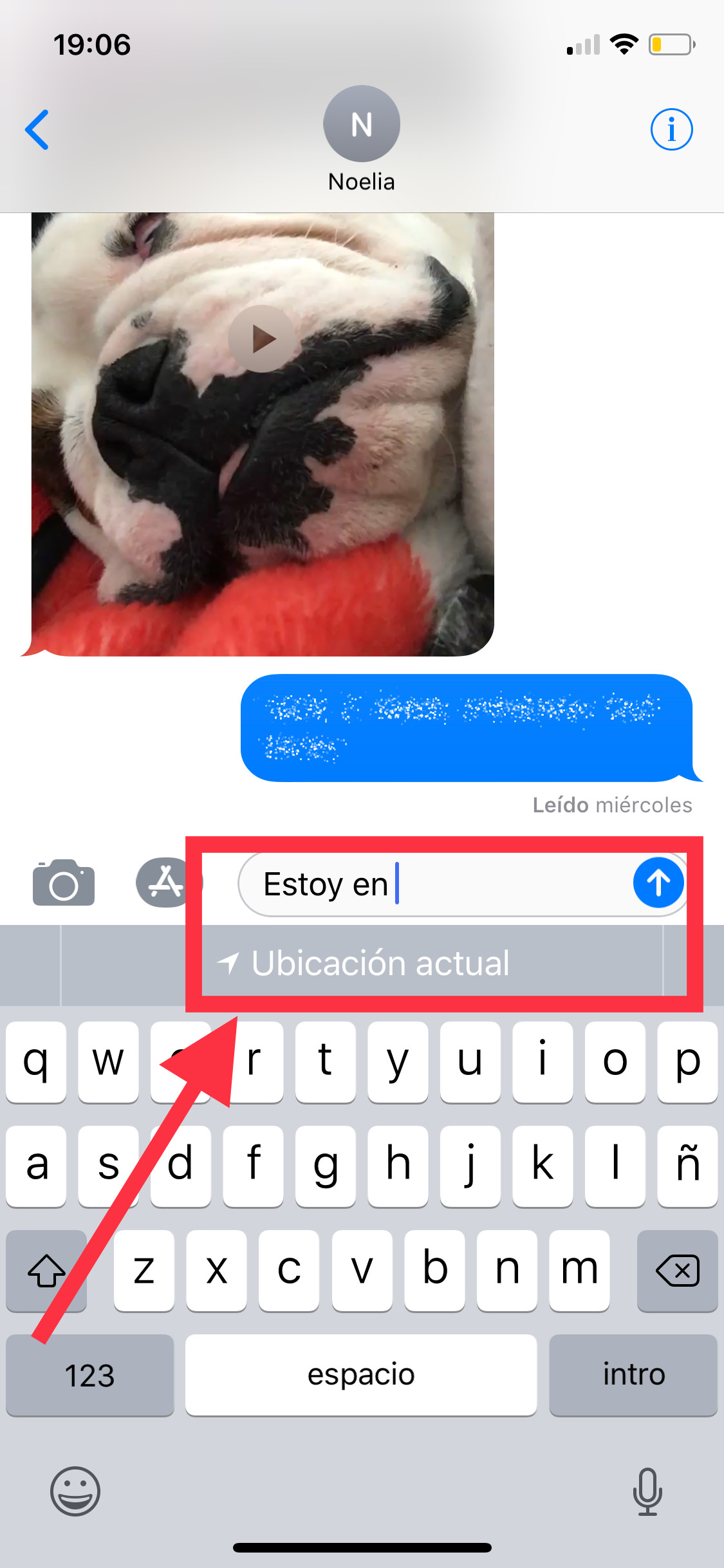 Estoy en tu ubicación por iMessage 1