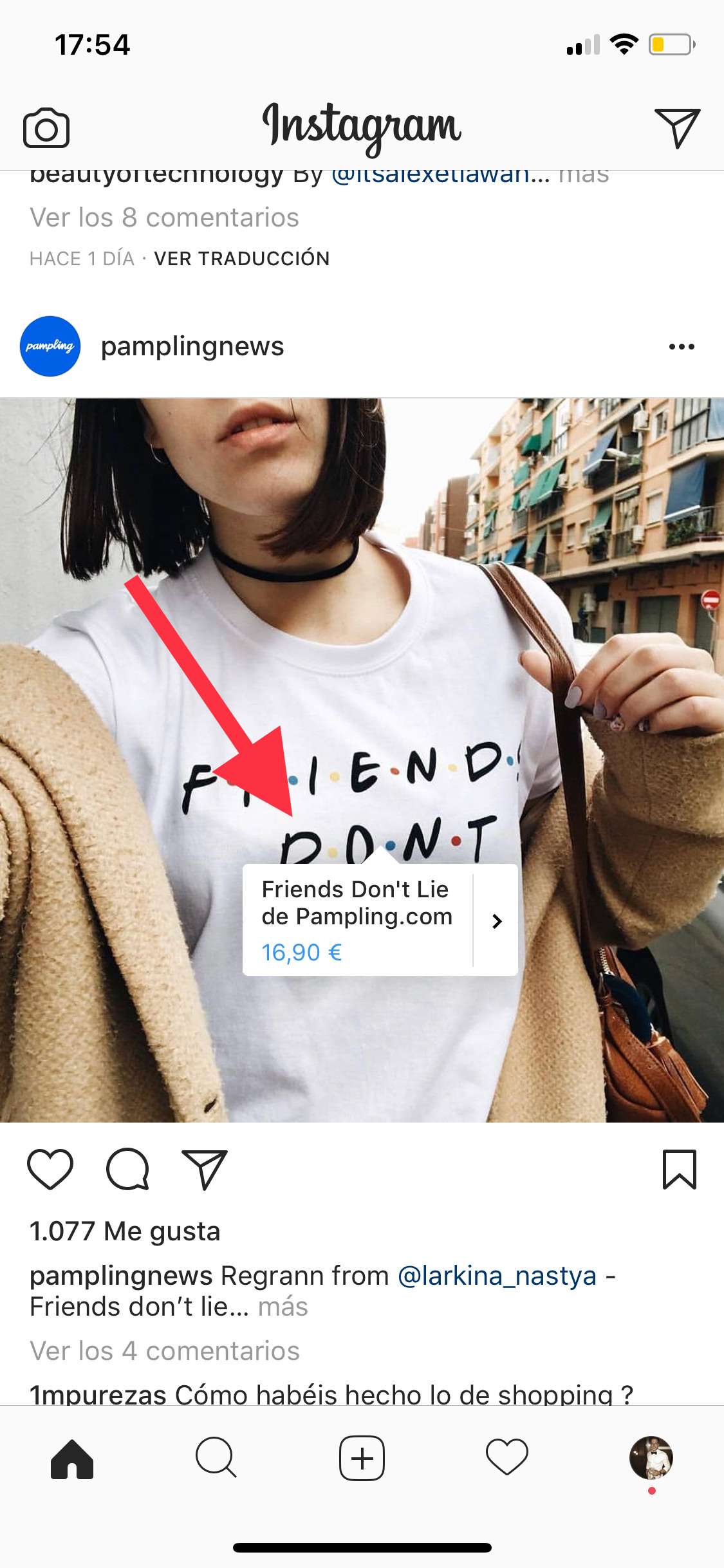 Seleccionar compras en Instagram 2
