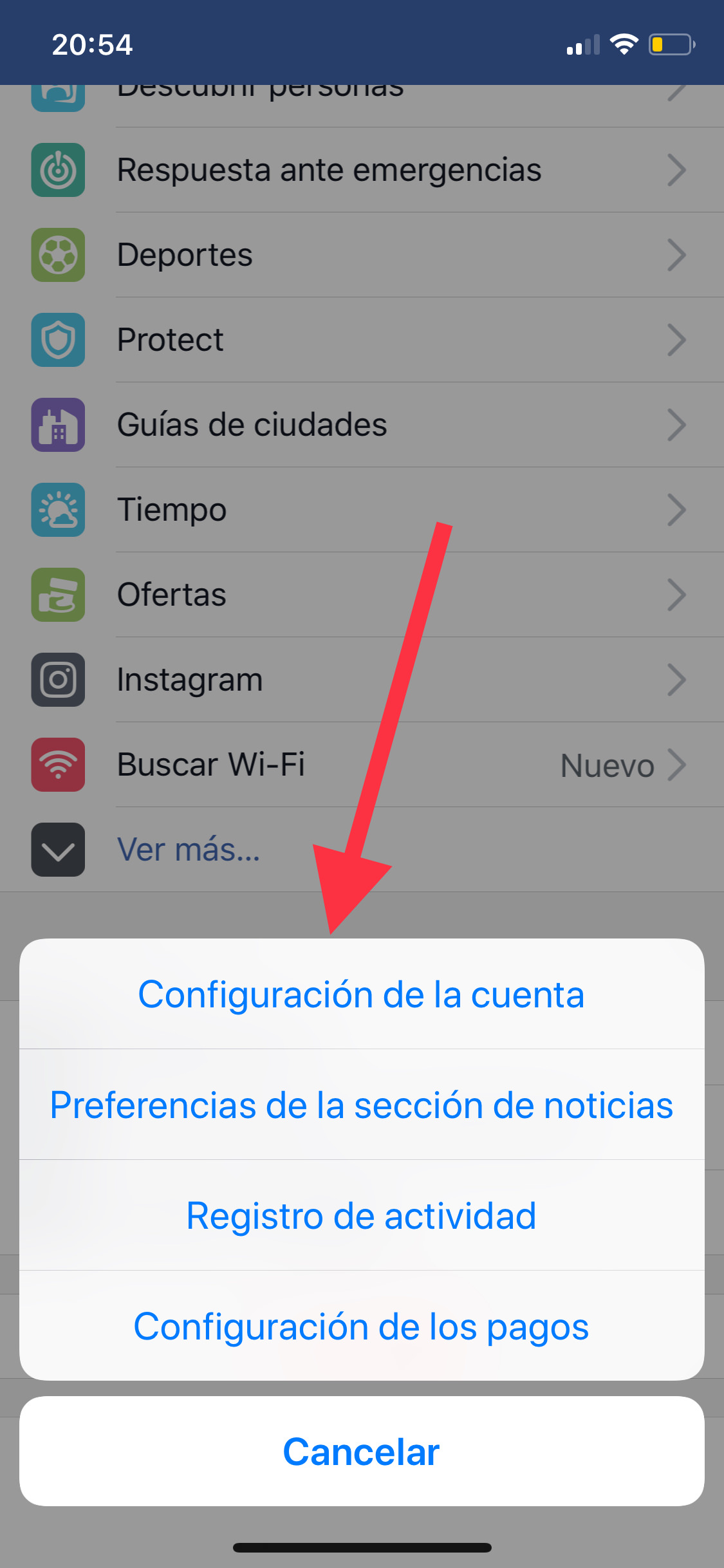 Configuración privacidad de tu cuenta de Facebook 1