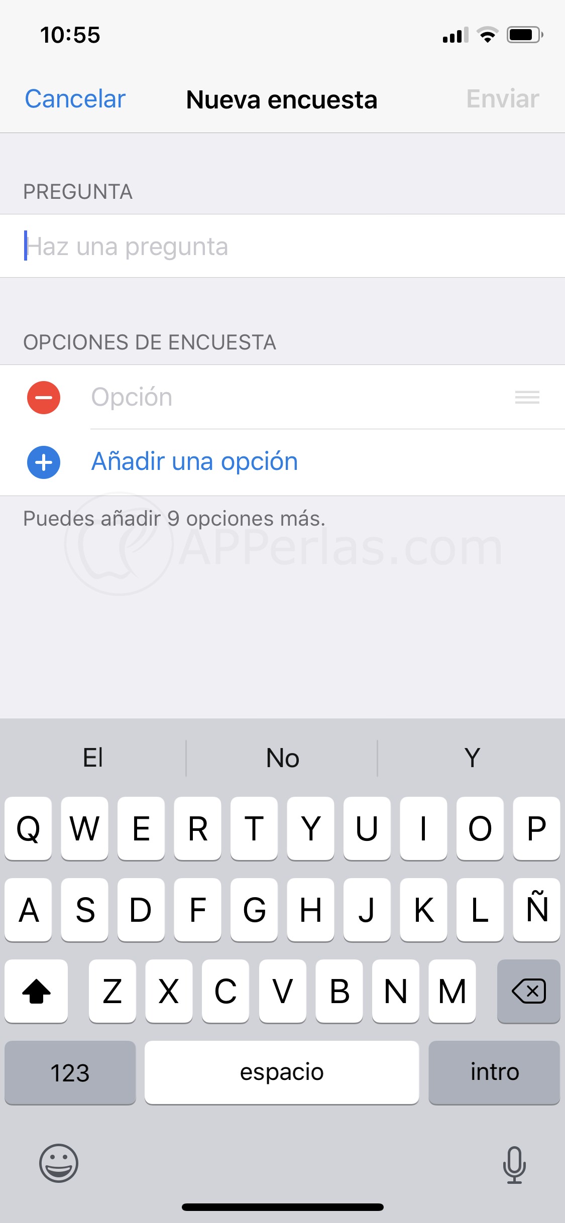 Pregunta y añade opciones de respuesta Pregunta y añade opciones de respuesta