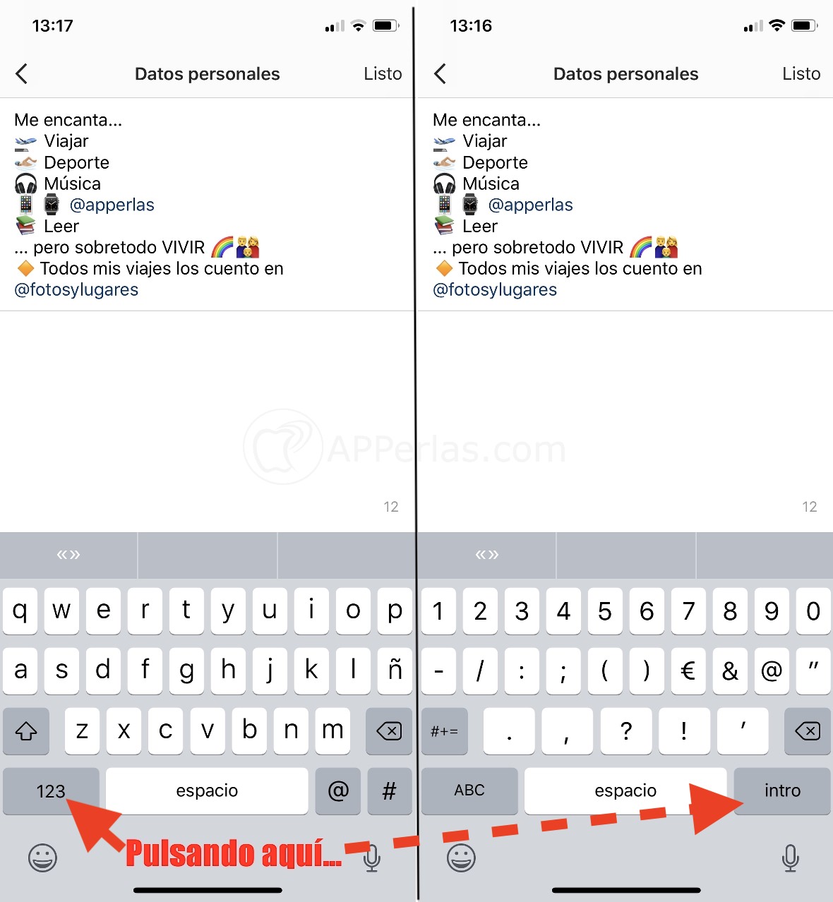 Botón INTRO en la bio de IG Botón INTRO en la bio de IG