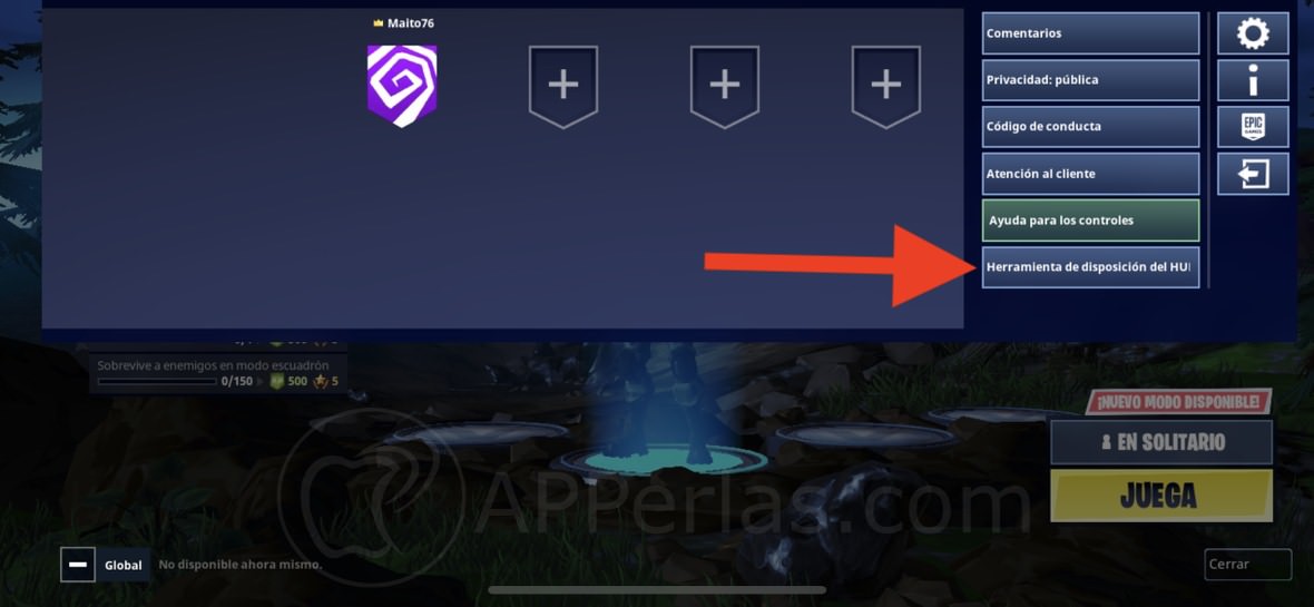 Configuración Fortnite Configuración Fortnite