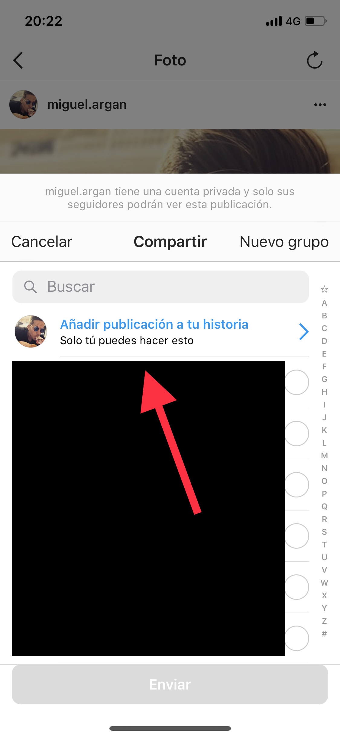 Añadir publicaciones en las historias 1