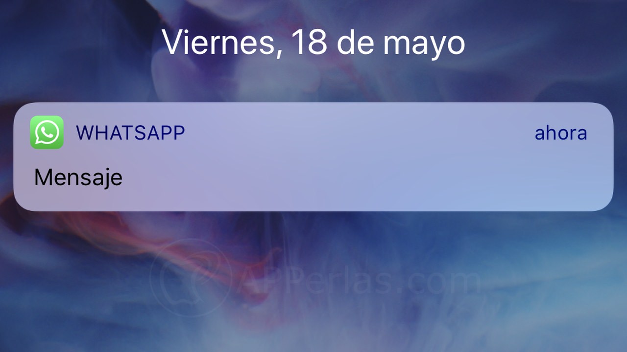 Muestra sólo la notificación Muestra sólo la notificación