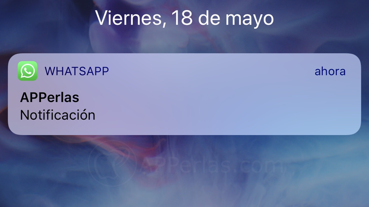 Notificación de Whatsapp sin mostrar mensaje Notificación de Whatsapp sin mostrar mensaje