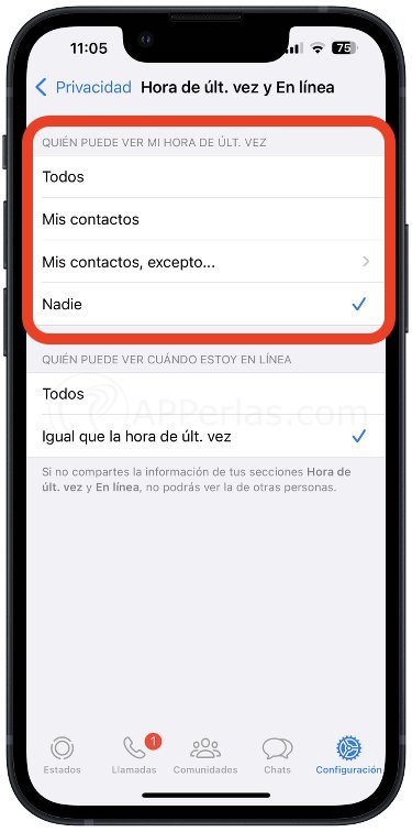 Oculta tu última vez en WhatsApp Oculta tu última vez en WhatsApp