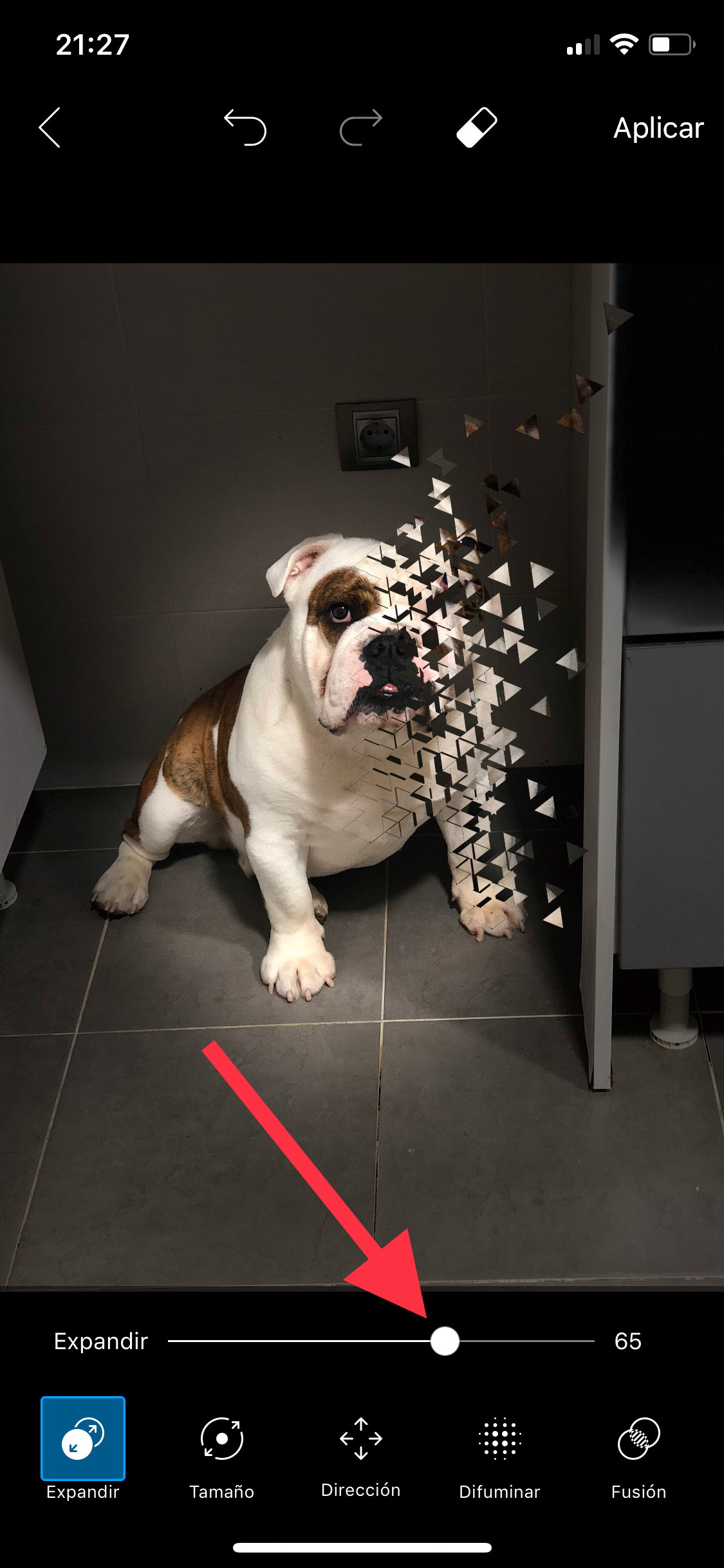 finalizar efecto dispersión 3