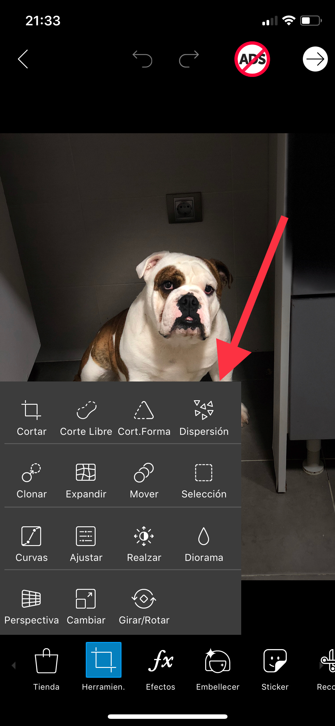 dispersión efecto dispersión 1