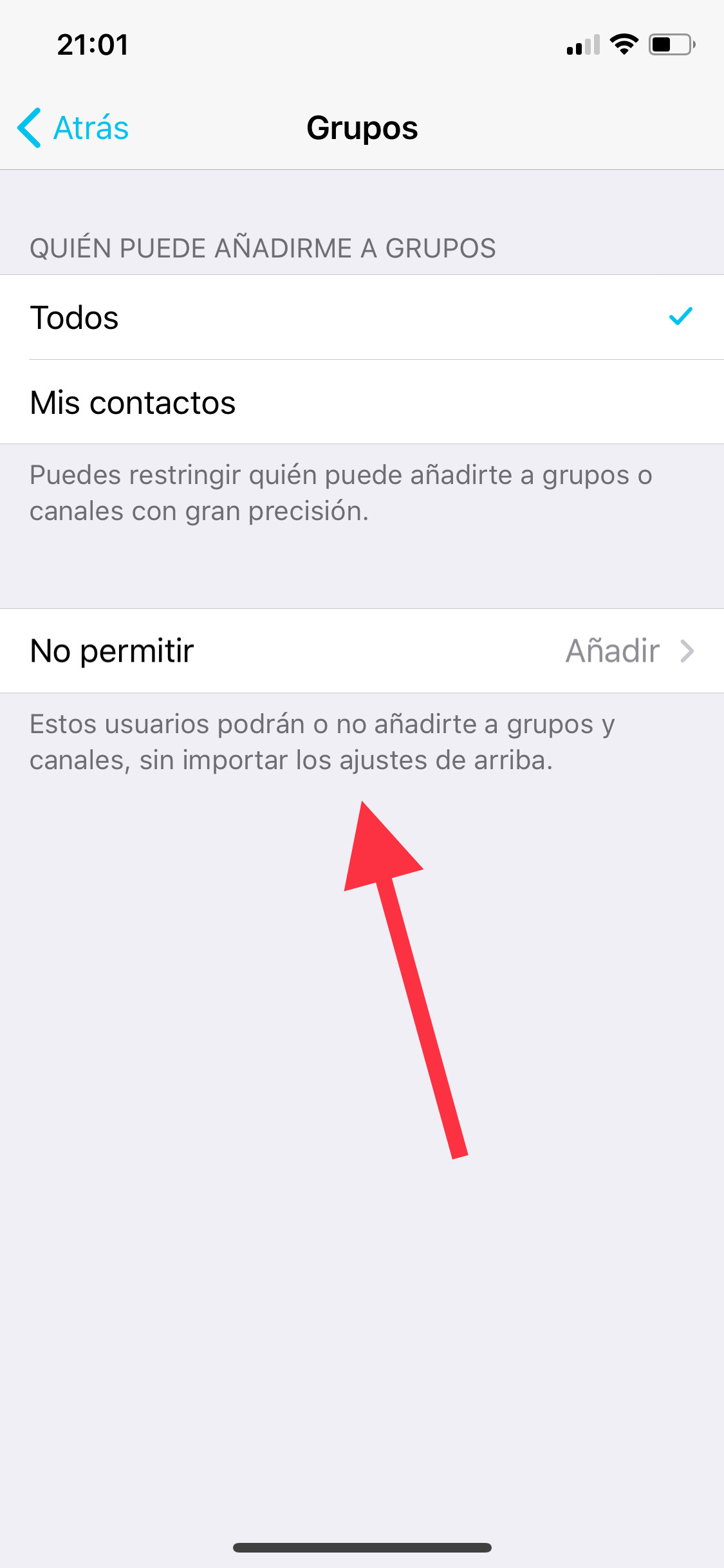 añadir un grupo de Telegram 1