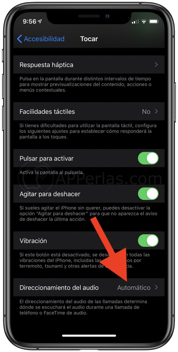 Direccionamiento del audio Direccionamiento del audio