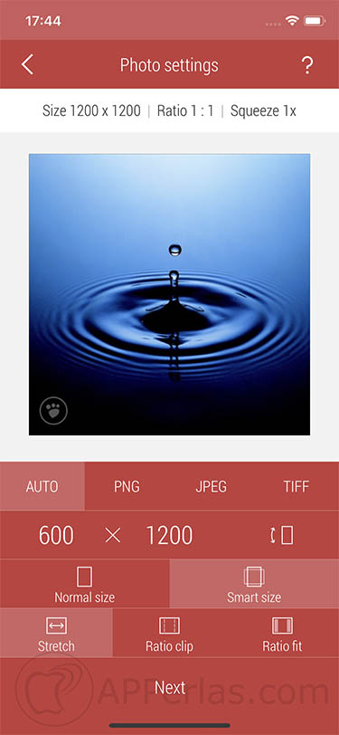 cambiar el formato de las fotos app 3