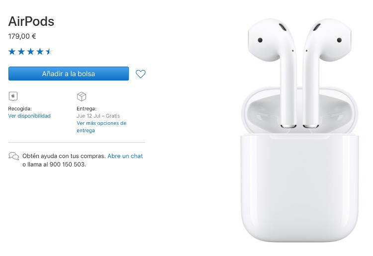 Precio oficial de los Airpods Precio oficial de los Airpods