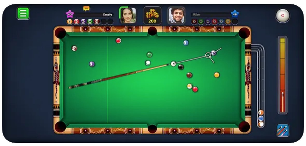 Interfaz de 8 Ball Pool Interfaz de 8 Ball Pool
