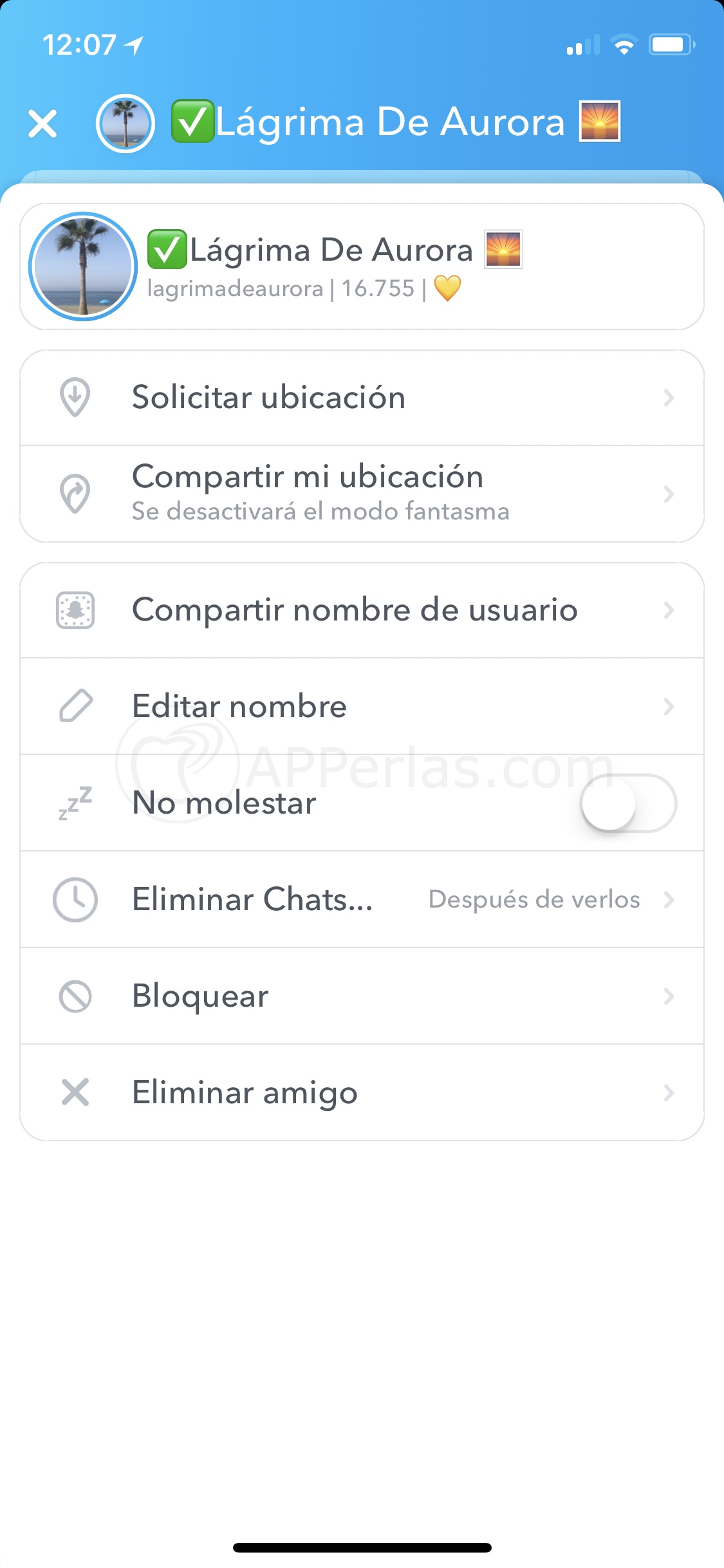 Opciones de los mensajes de Snapchat privados Opciones de los mensajes de Snapchat privados