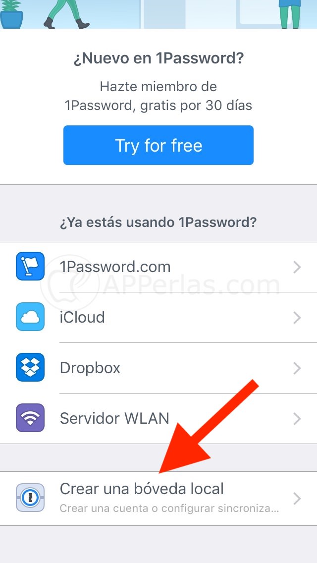Crear una bóveda local