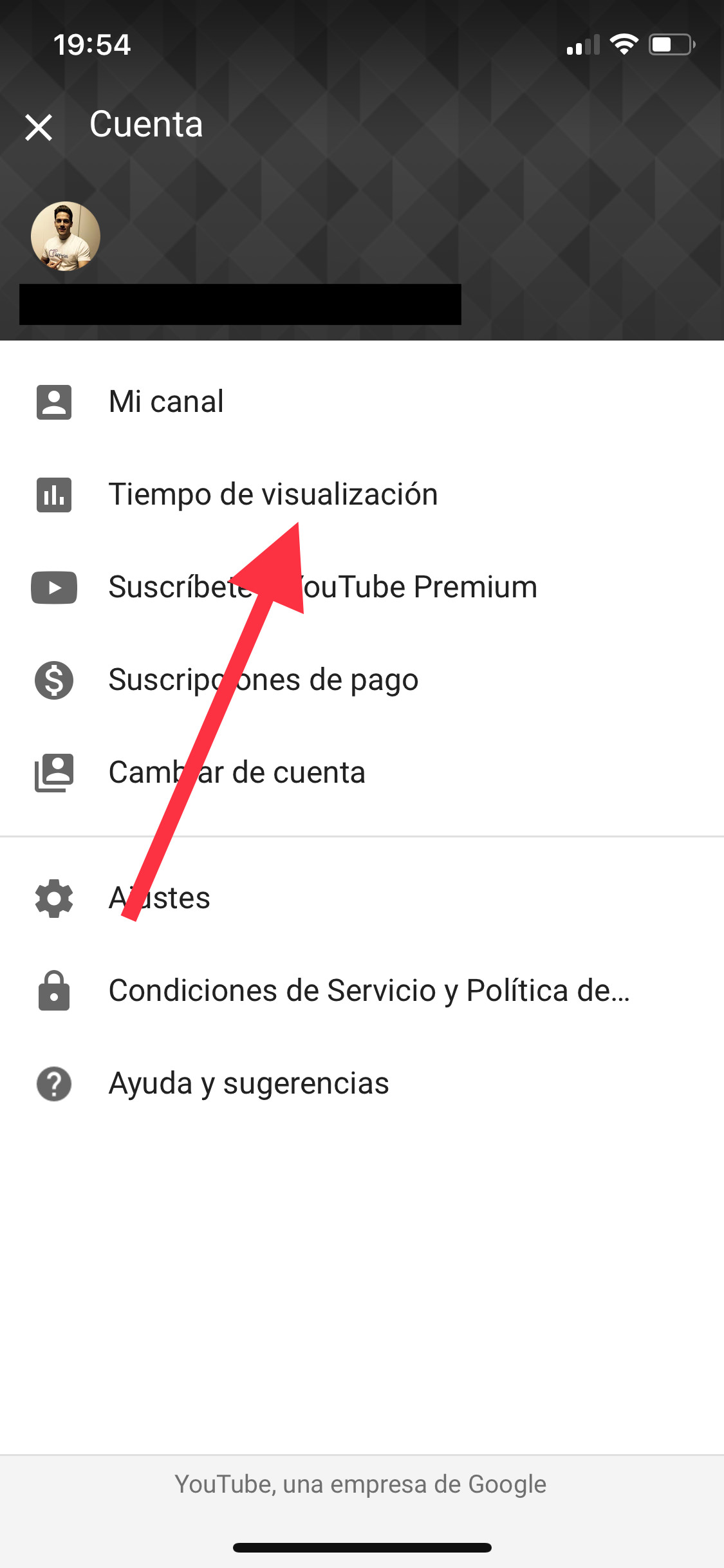 tiempo tiempo que pasas en YouTube 1