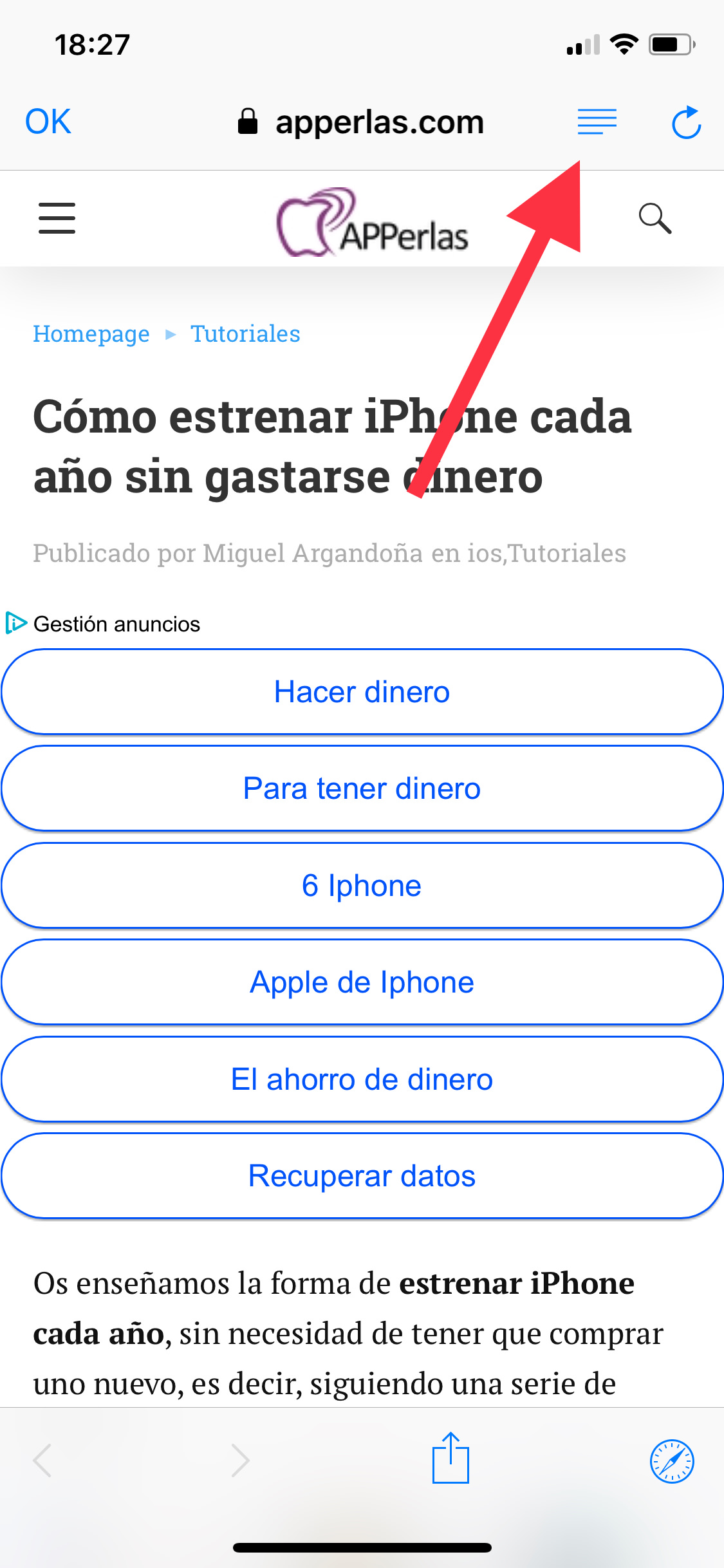 lectura modo lectura en Twitter 1