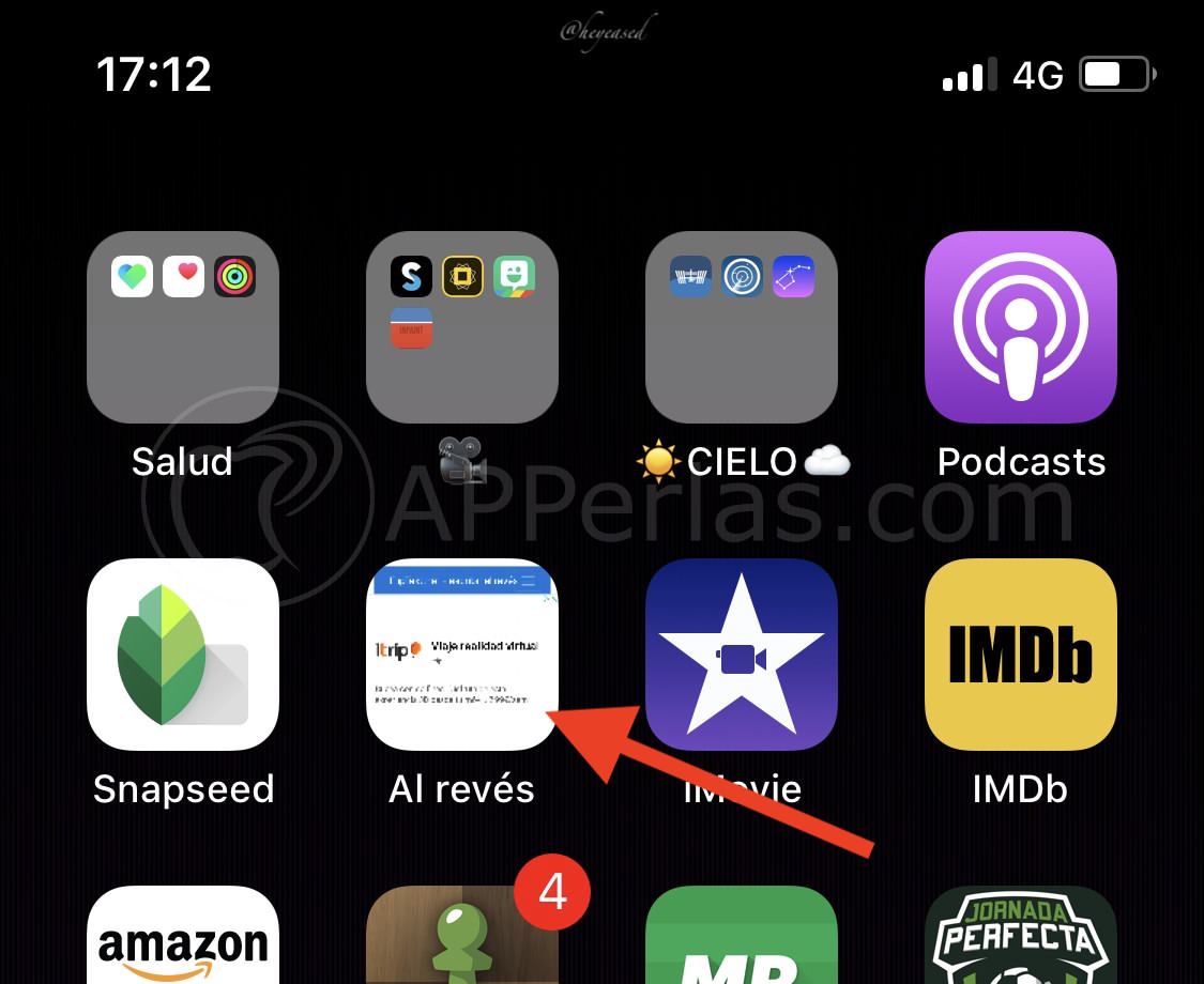 App para escribir al revés App para escribir al revés