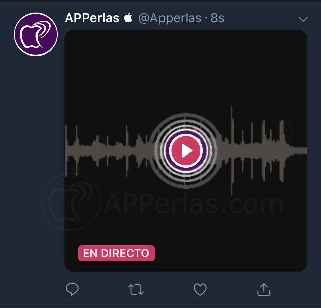 Transmisión de audio en directo por Twitter Transmisión de audio en directo por Twitter