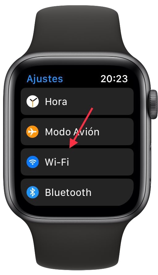 wifi conexión en el Apple Watch 1
