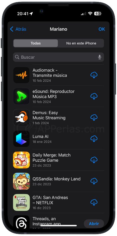 Todas mis compras en la App Store Todas mis compras en la App Store