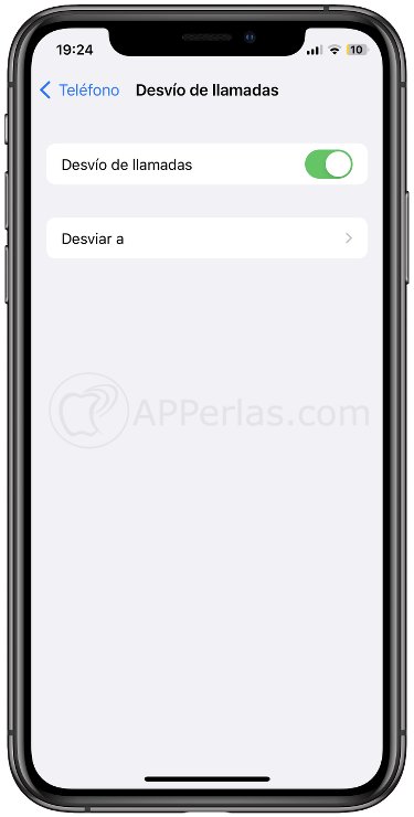 Desvío de llamadas en iPhone Desvío de llamadas en iPhone