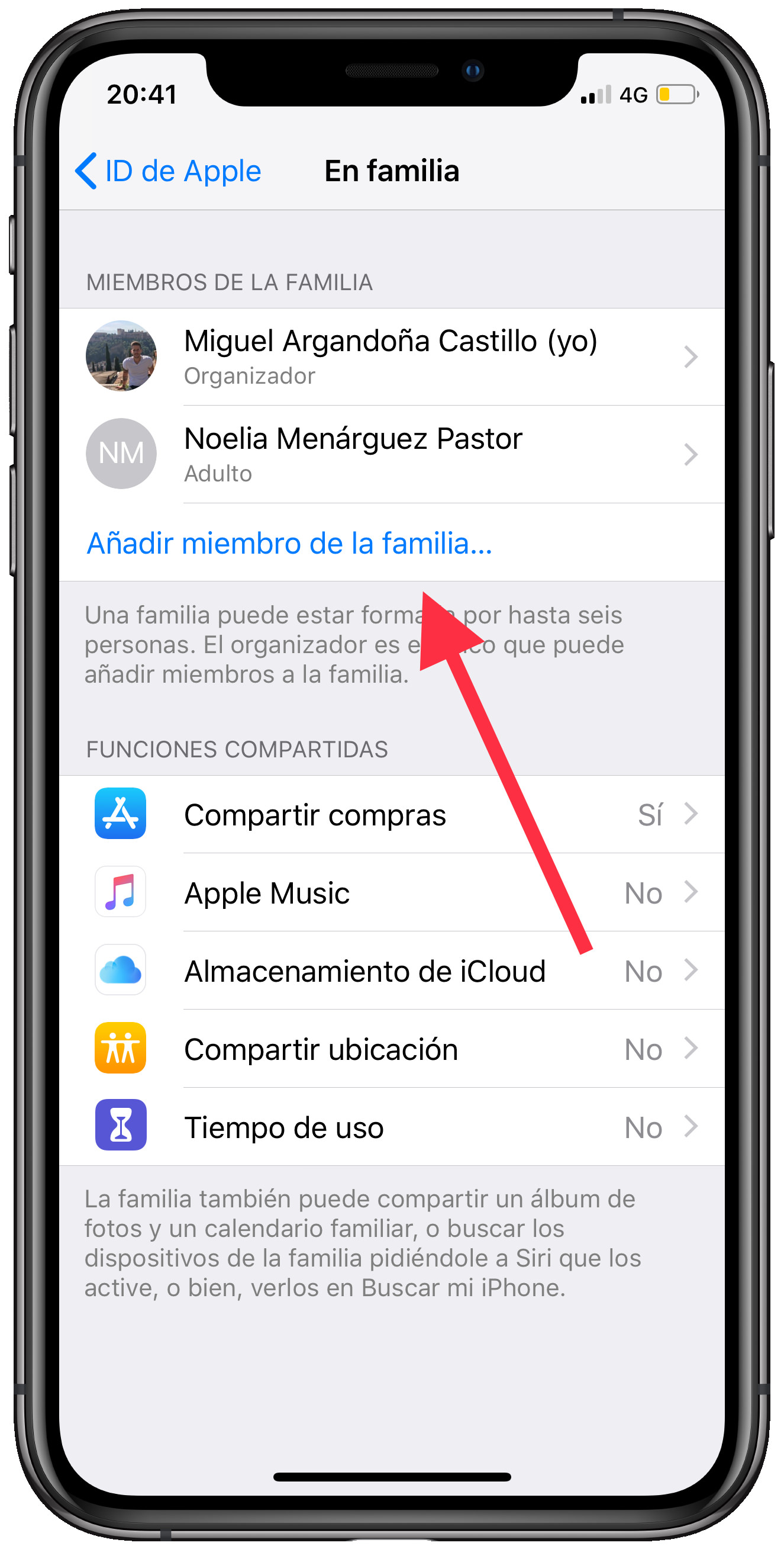 añadir compartir aplicaciones compradas 1