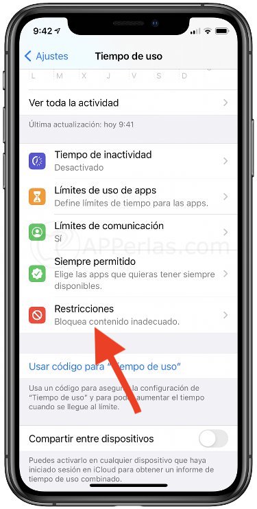 Pulsa en Restricciones Pulsa en Restricciones