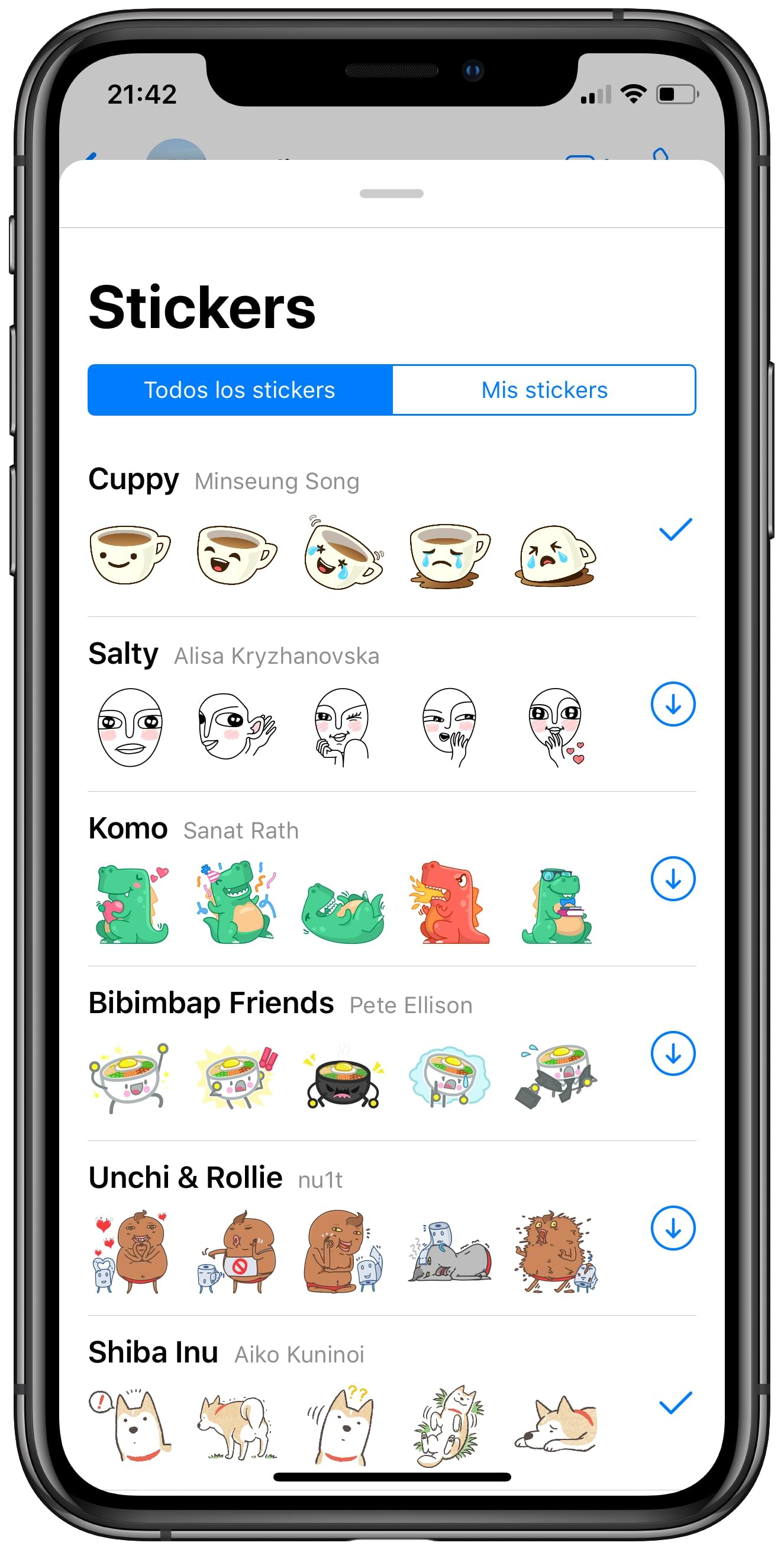 descargar los stickers de WhatsApp 2