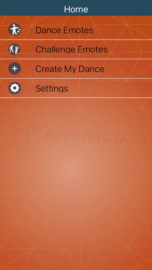 Menú de EMOTE for FORTNITE DANCES Menú de EMOTE for FORTNITE DANCES