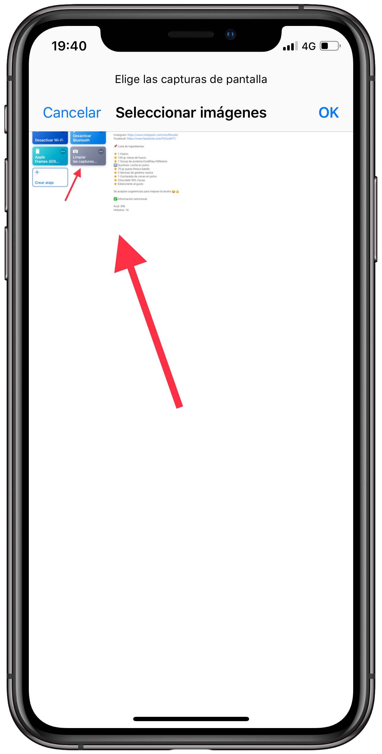 eliminar las capturas de pantalla 2