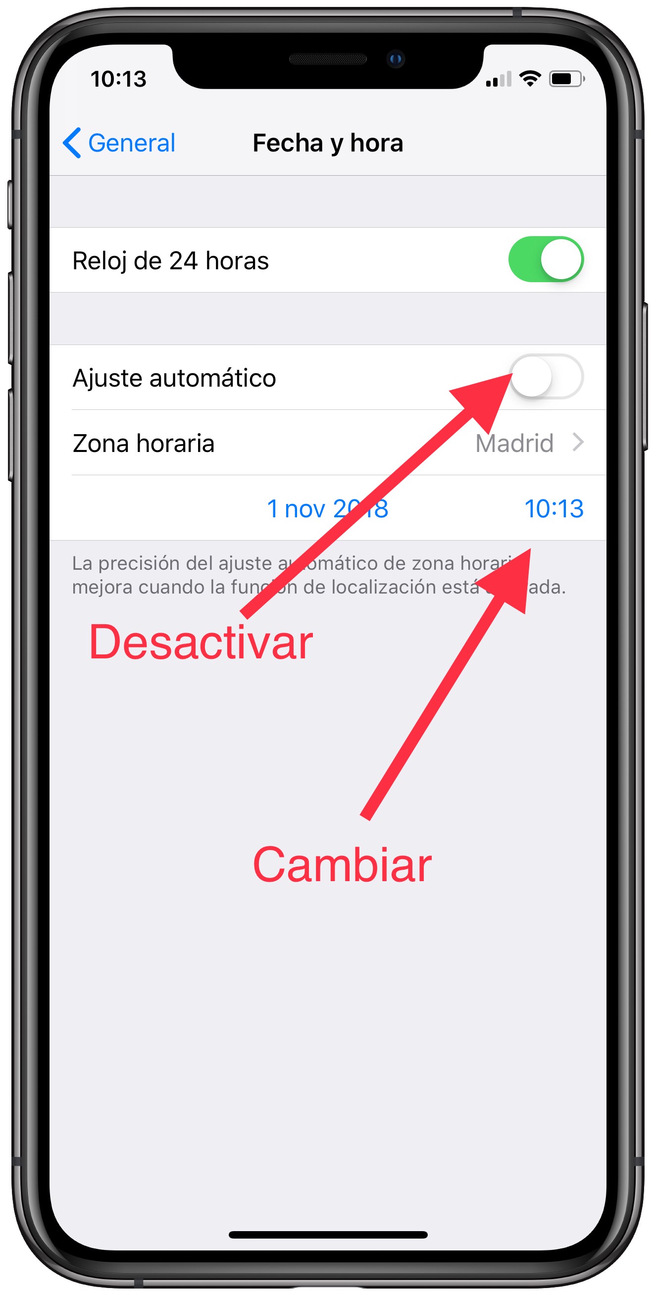 desactivar evitar la restricción del Tiempo de uso 1