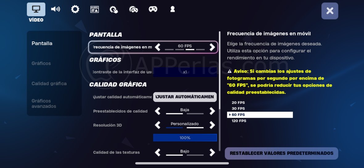 Gráficos de Fortnite Gráficos de Fortnite
