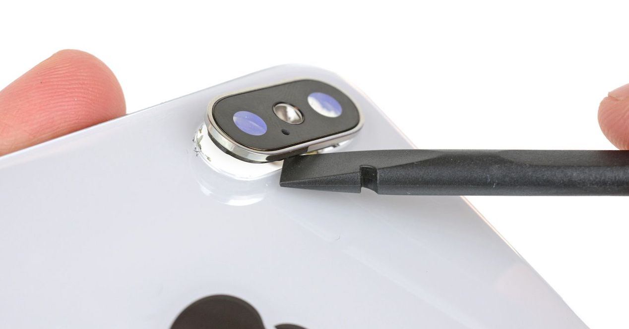 cristal de la cámara del iPhone