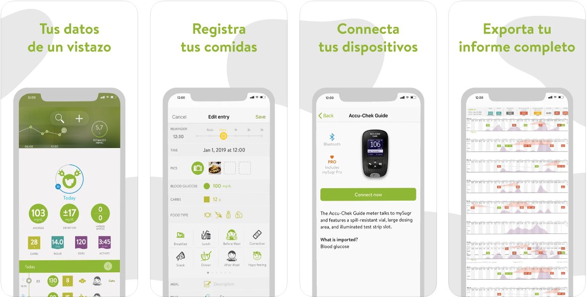 Capturas mySugr app Capturas mySugr app