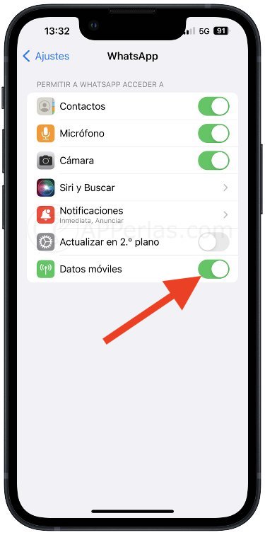 Desactivar datos móviles en Whatsapp Desactivar datos móviles en Whatsapp
