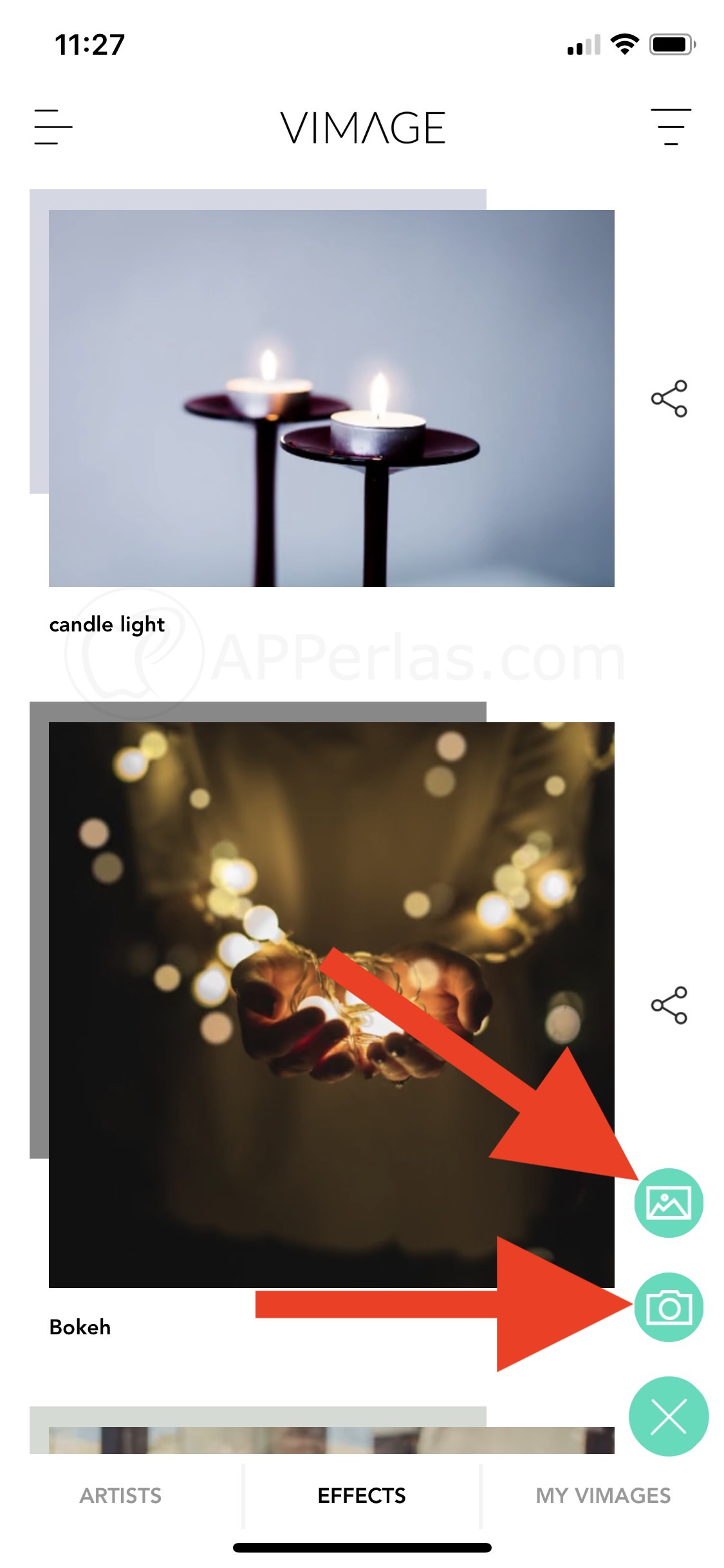 Elige una foto del carrete o captura una en el momento Elige una foto del carrete o captura una en el momento