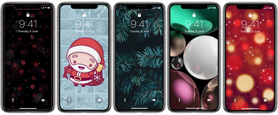 Wallpapers navideños para iPhone