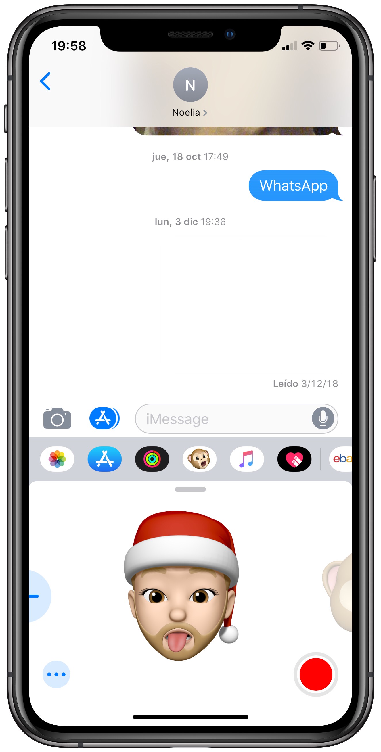 creado Memoji navideño 3