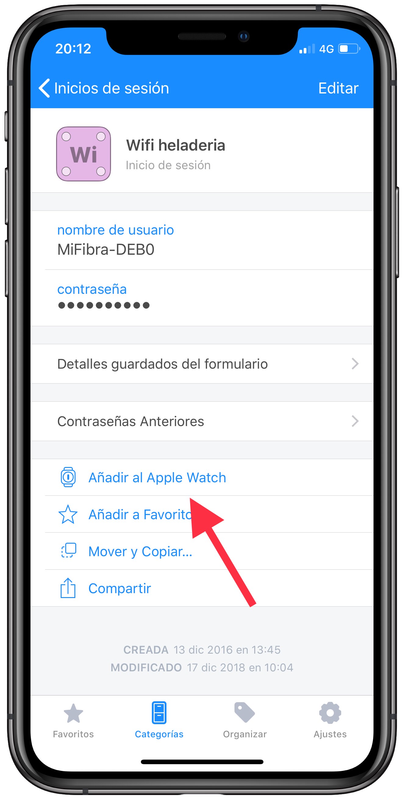 Añadir contraseñas del iPhone al Apple Watch 2