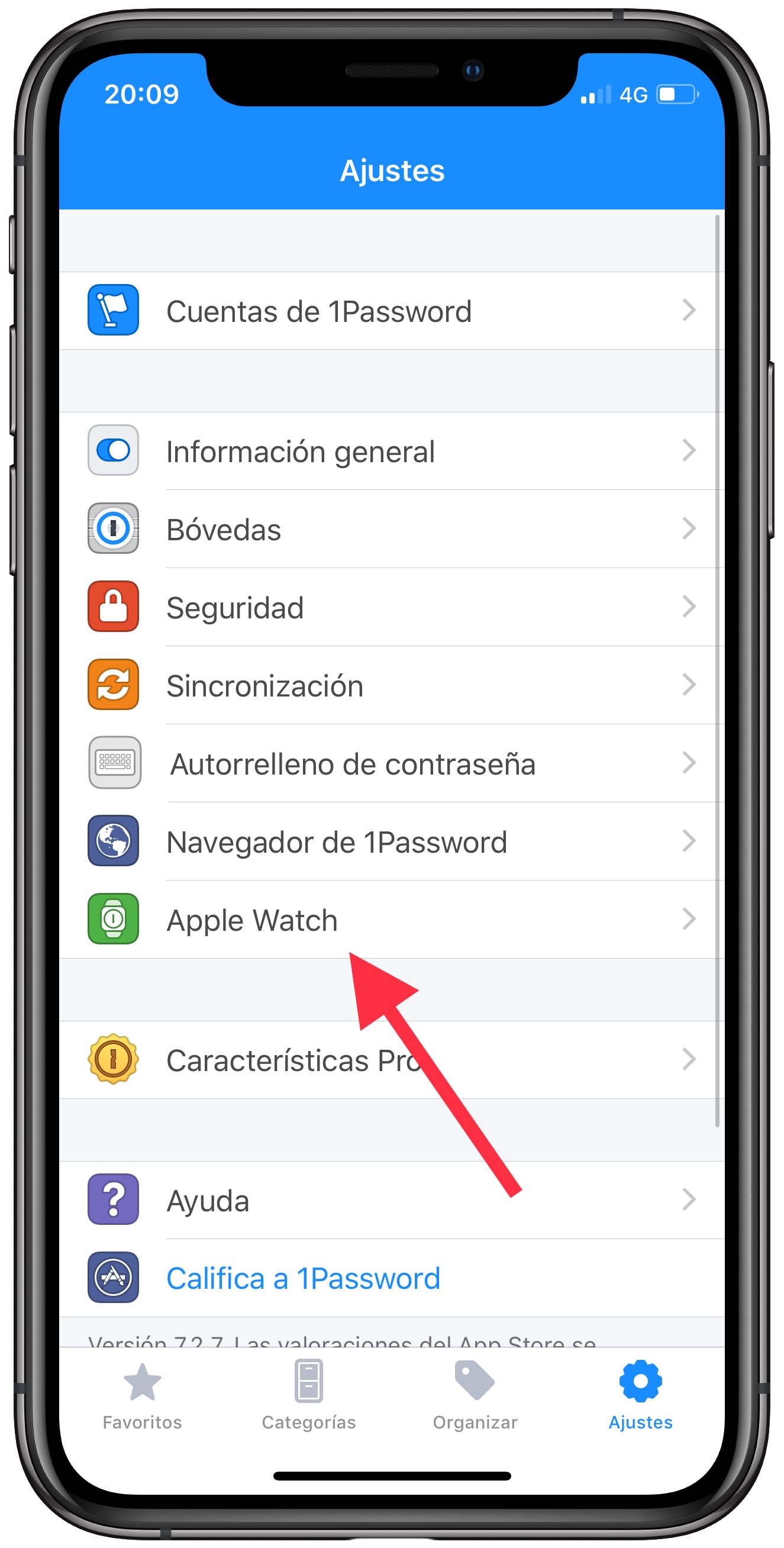 Apple Watch contraseñas del iPhone al Apple Watch 1