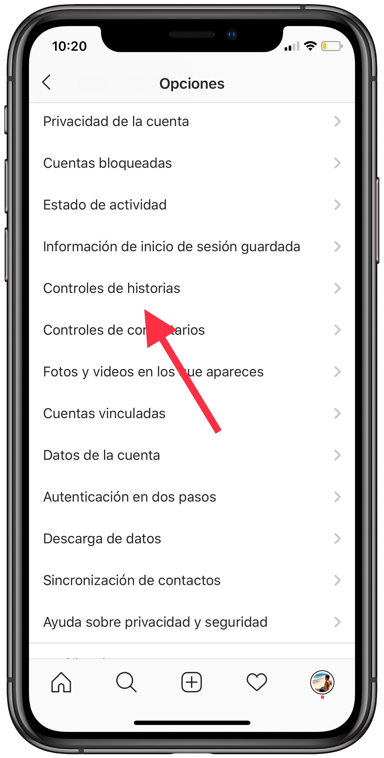 controles compartan tus Stories 1